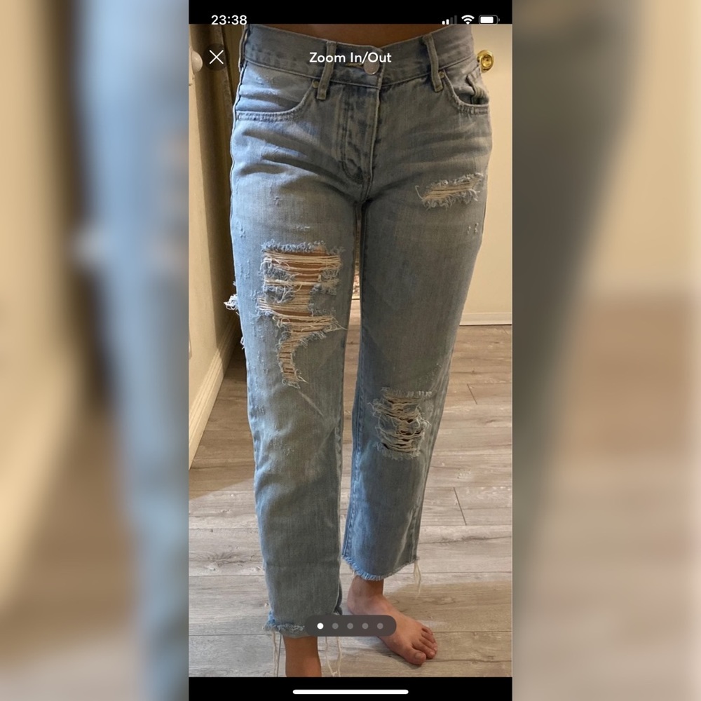 pacsun distressed boyfriend jeans